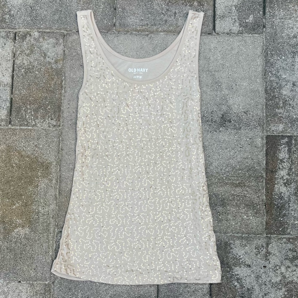 🤎Y2K style Old Navy sequin tank
